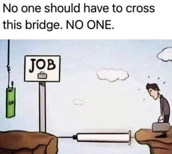 Personne ne devrait avoir à traverser ce pont
