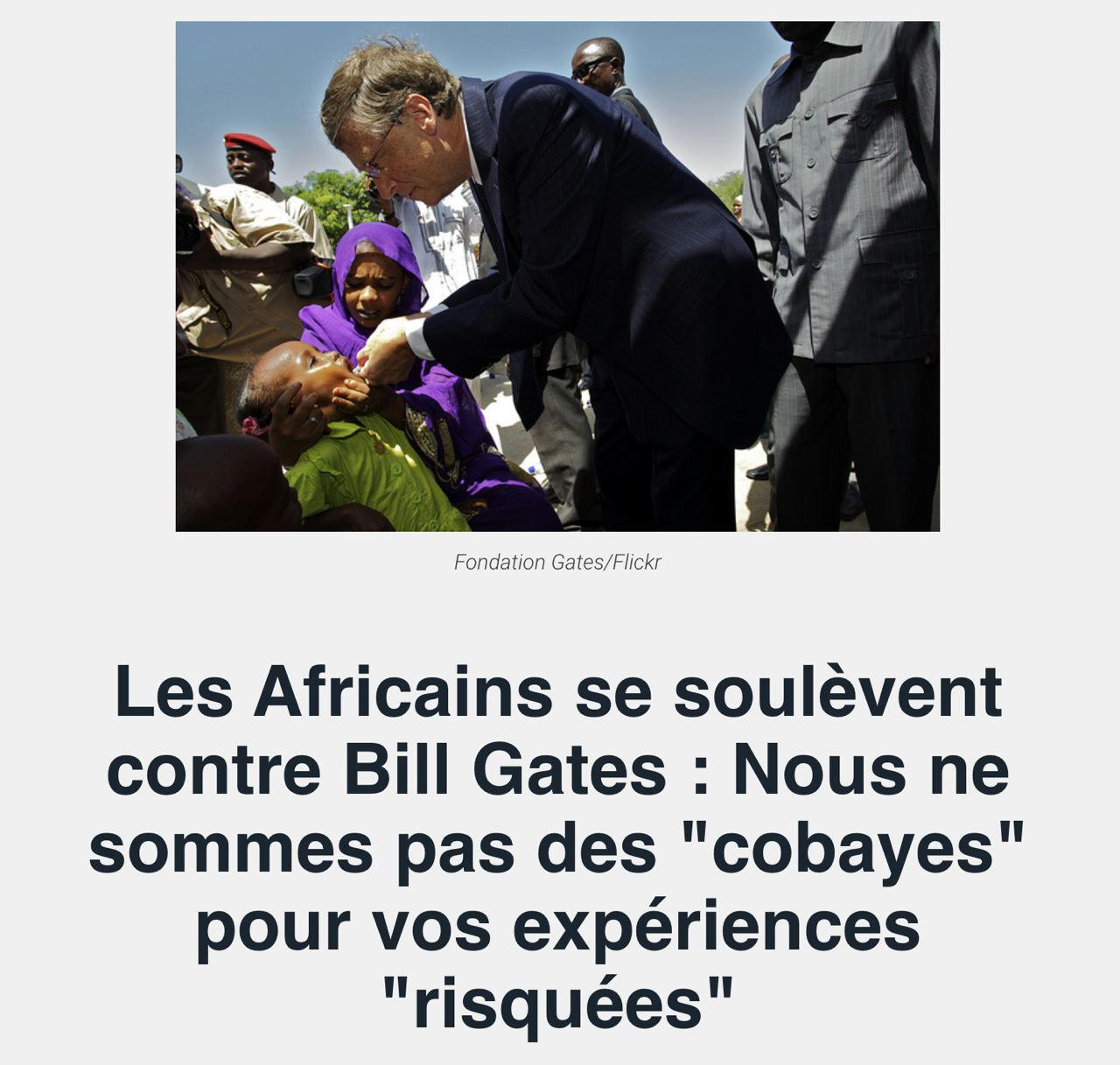 Nous ne sommes pas des cobayes