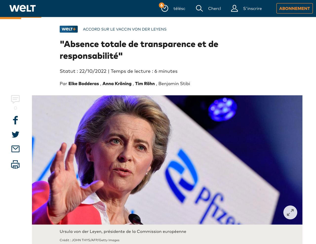 Absence totale de transparence et de responsablilit