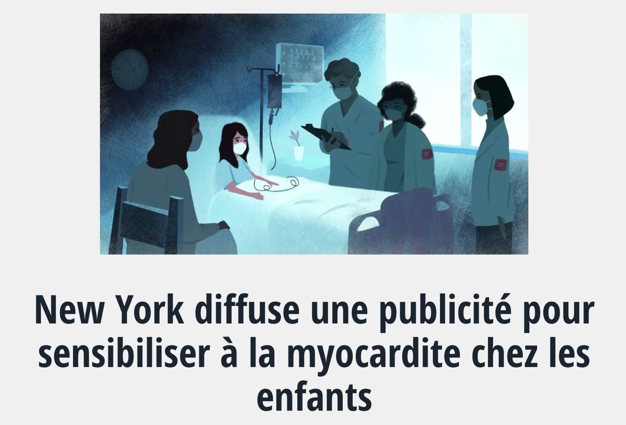 New York diffuse pour sensibiliser  la myocardite