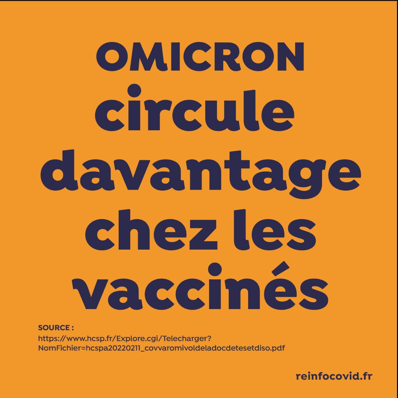 omicron circule davantage chez les vaccins