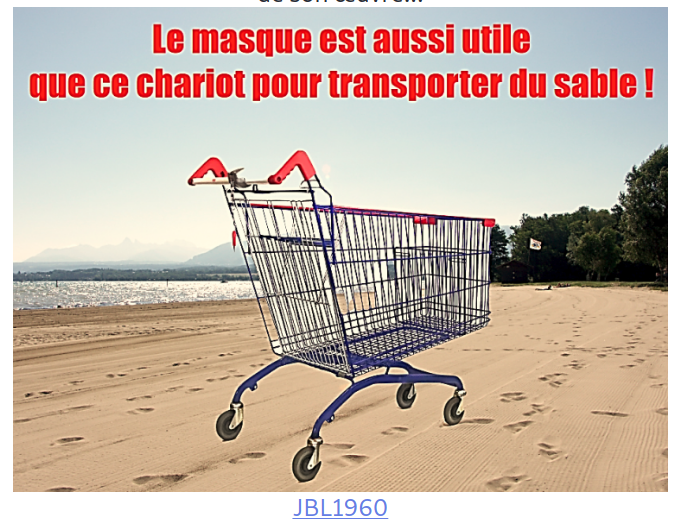 le masque et le chariot de sable