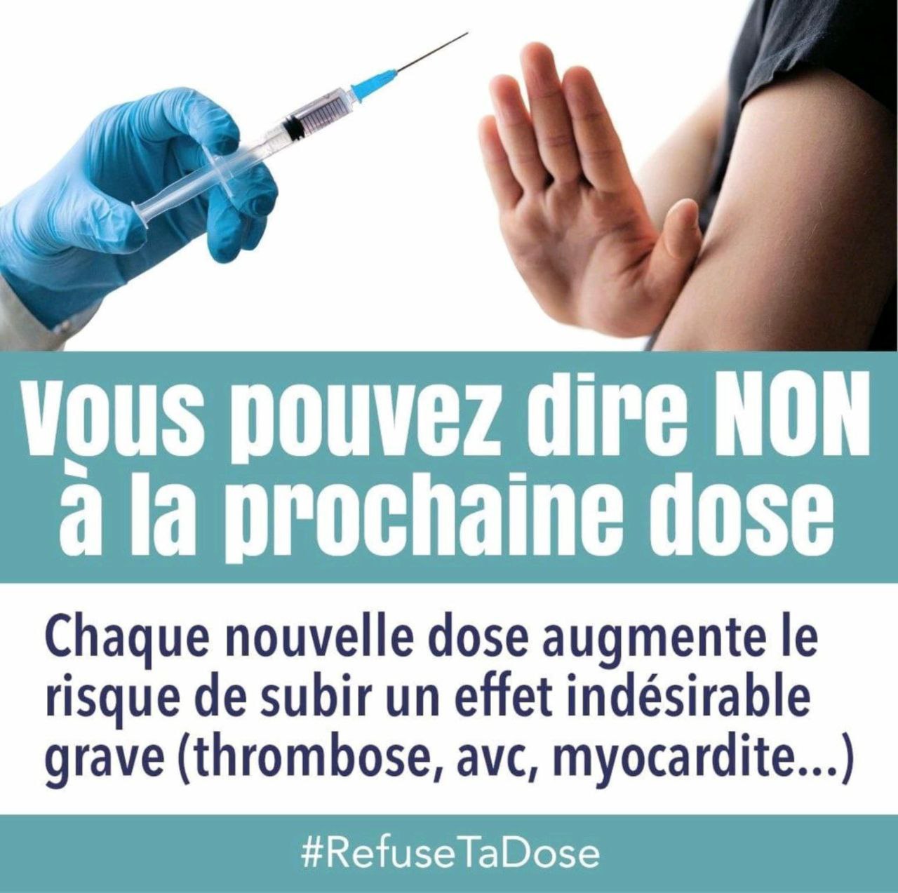 Vous pouvez dire non  la prochaine dose